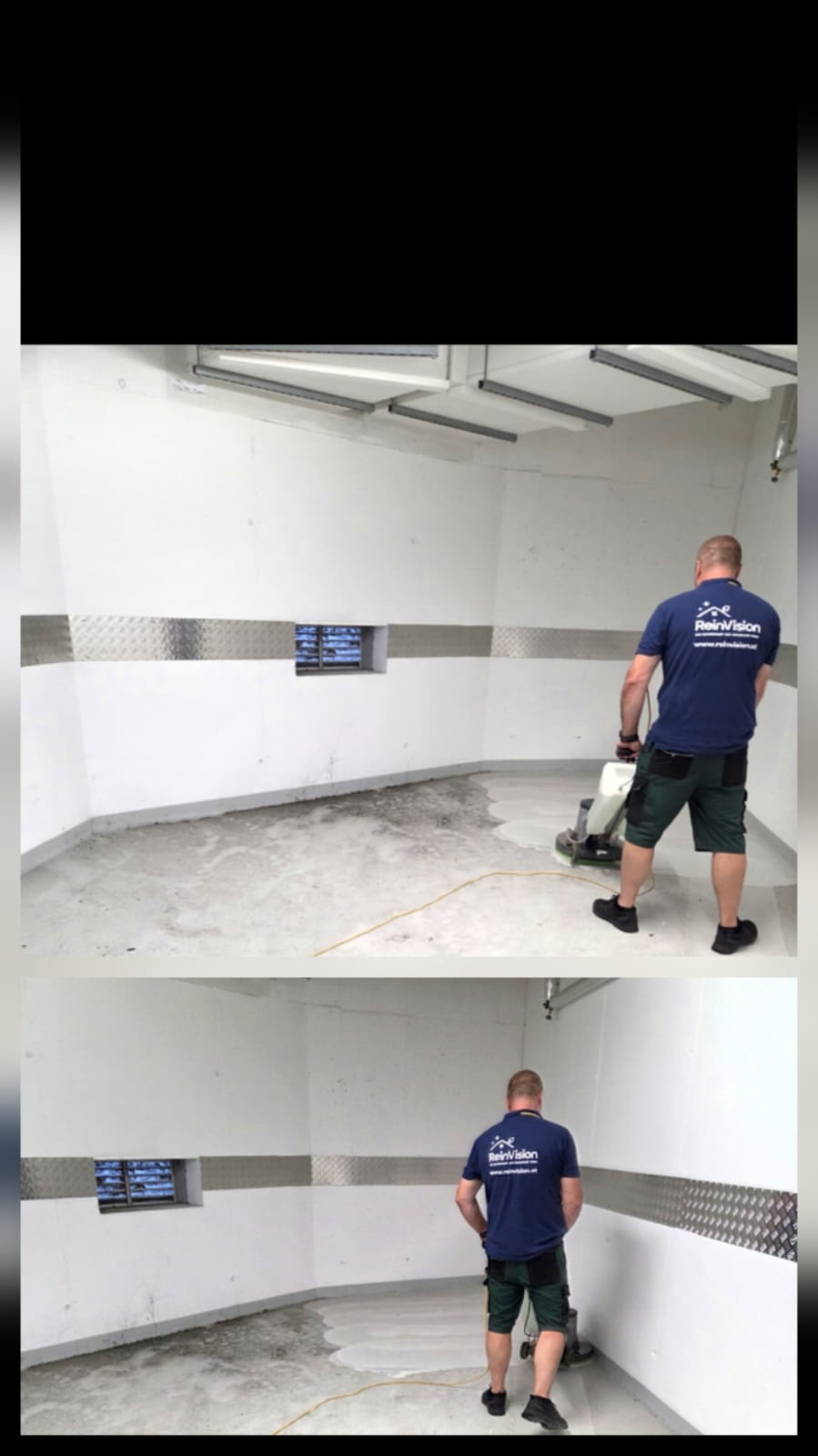 Müllraumreinigung Wien – ReinVision Mitarbeiter im Einsatz – ReinVision e.U.